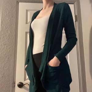 Forest green cardigan